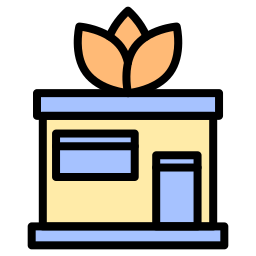 Yoga center icon