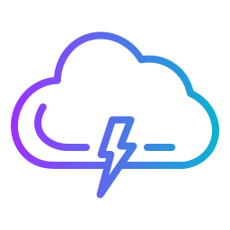 Cloud thunder icon