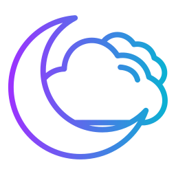 Cloudy night icon