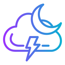 Cloudy night icon