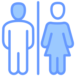 Bathroom sign icon