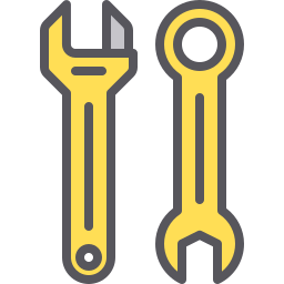 Инструмент гаечный ключ иконка