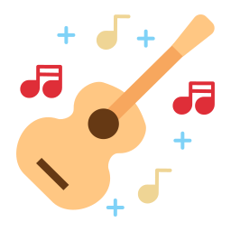 Playing guitar icon