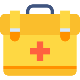 First aid bag icon