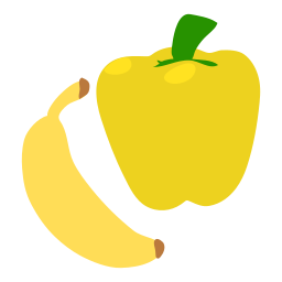 Żółta żywność ikona