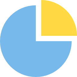 gráfico circular icono