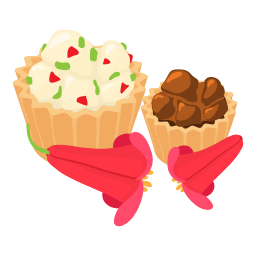 traditionele cupcake icoon