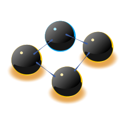 molécule simple Icône