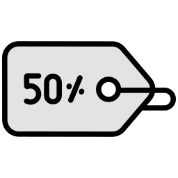 50 por cento Ícone