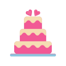 pastel de boda icono