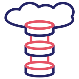 almacenamiento en la nube icono