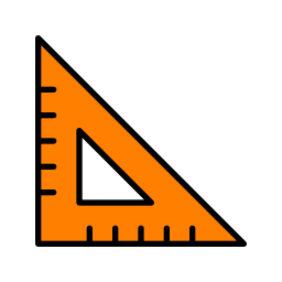 Square ruler icon