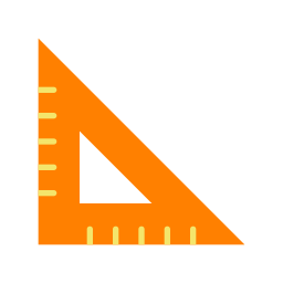 Square ruler icon