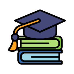 Graduation book icon
