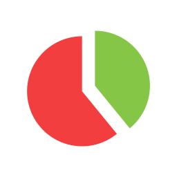 gráfico circular icono