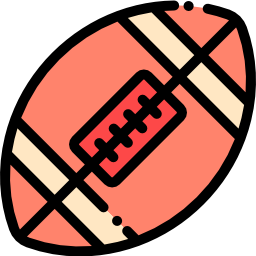 pelota de rugby icono