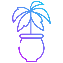 Parlor palm icon