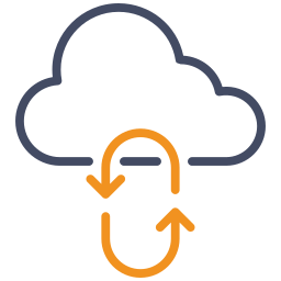 sincronizzazione nel cloud icona