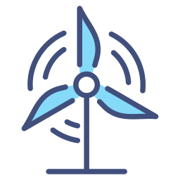 Wind energy icon