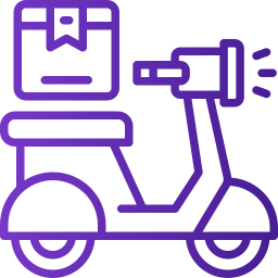 bicicletta da consegna icona