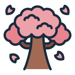 albero di sakura icona
