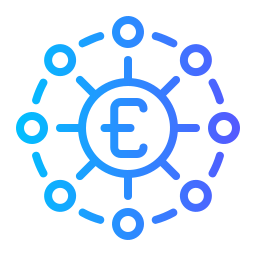 Financial network icon