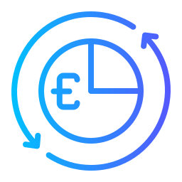 gráfico circular icono