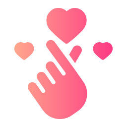 cuore della mano icona