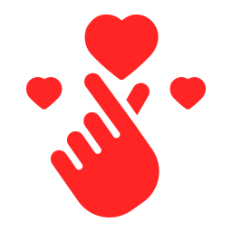 cuore della mano icona