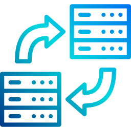 transferencia de datos icono