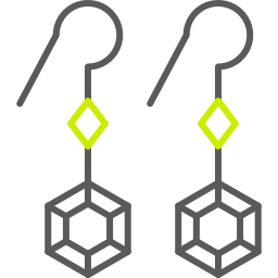 des boucles d'oreilles Icône