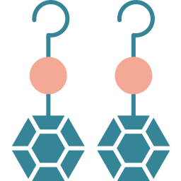 des boucles d'oreilles Icône