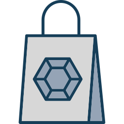 icono de bolsa de compras icono
