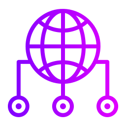 réseau mondial Icône