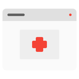 Online healthcare icon
