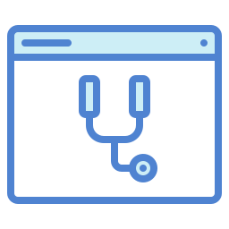soins de santé en ligne Icône