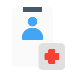 assistenza sanitaria in linea icona