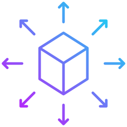 distribución icono