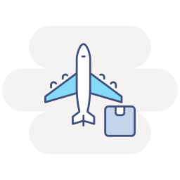 Air shipping icon