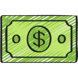 Cash note icon