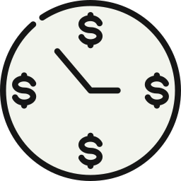 czas to pieniądz ikona