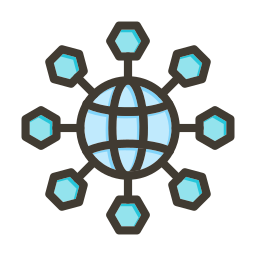 globales netzwerk icon