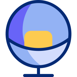 silla huevo icono