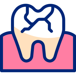 dente rotto icona