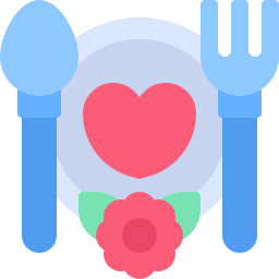 Свадебный ужин иконка