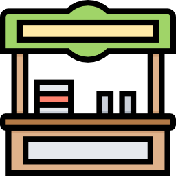 Food stand icon