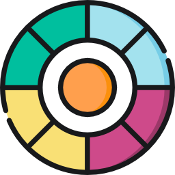 kleuren cirkel icoon