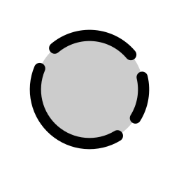 grafico a ciambella icona