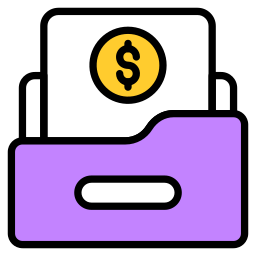 Financial folder icon