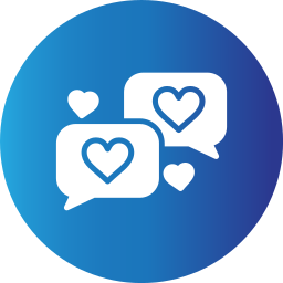 Love chat icon